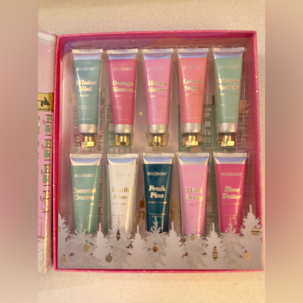 Holiday Hand Cream Set - Pink, Teal, Blue, Cream - Assorted Scents